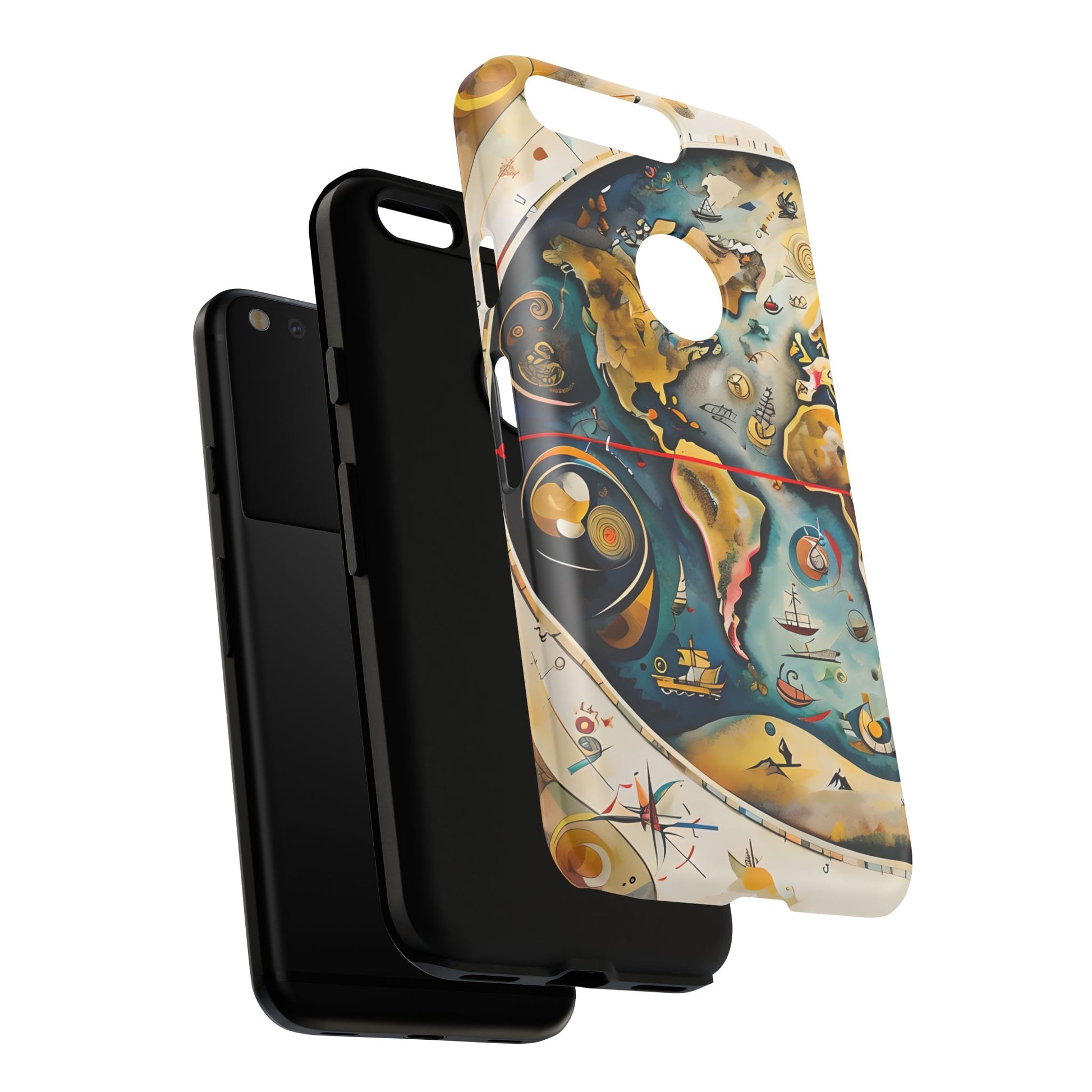 Celestial Map Google Pixel Tough Case - Antique Star Chart Phone Cover
