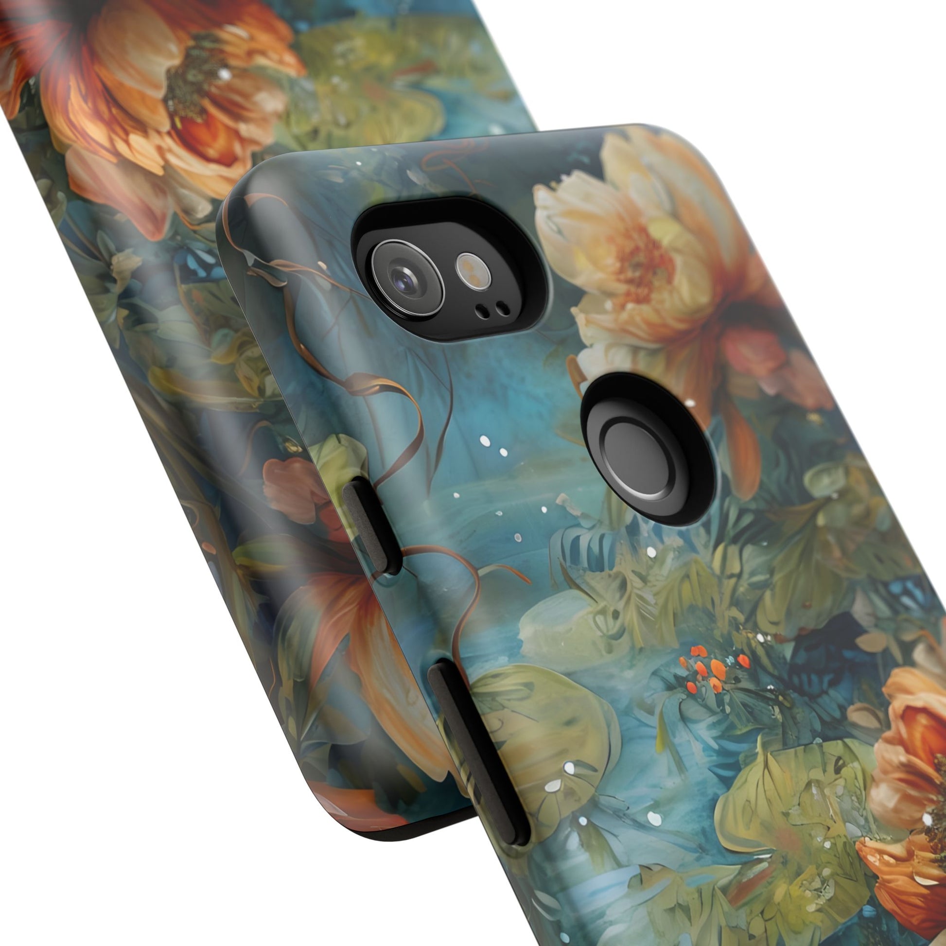 Waterlily Nocturne Tough Case for Google Pixel 2 XL- Premium Artistic Shockproof Cover, Elegant Protective Phone Case