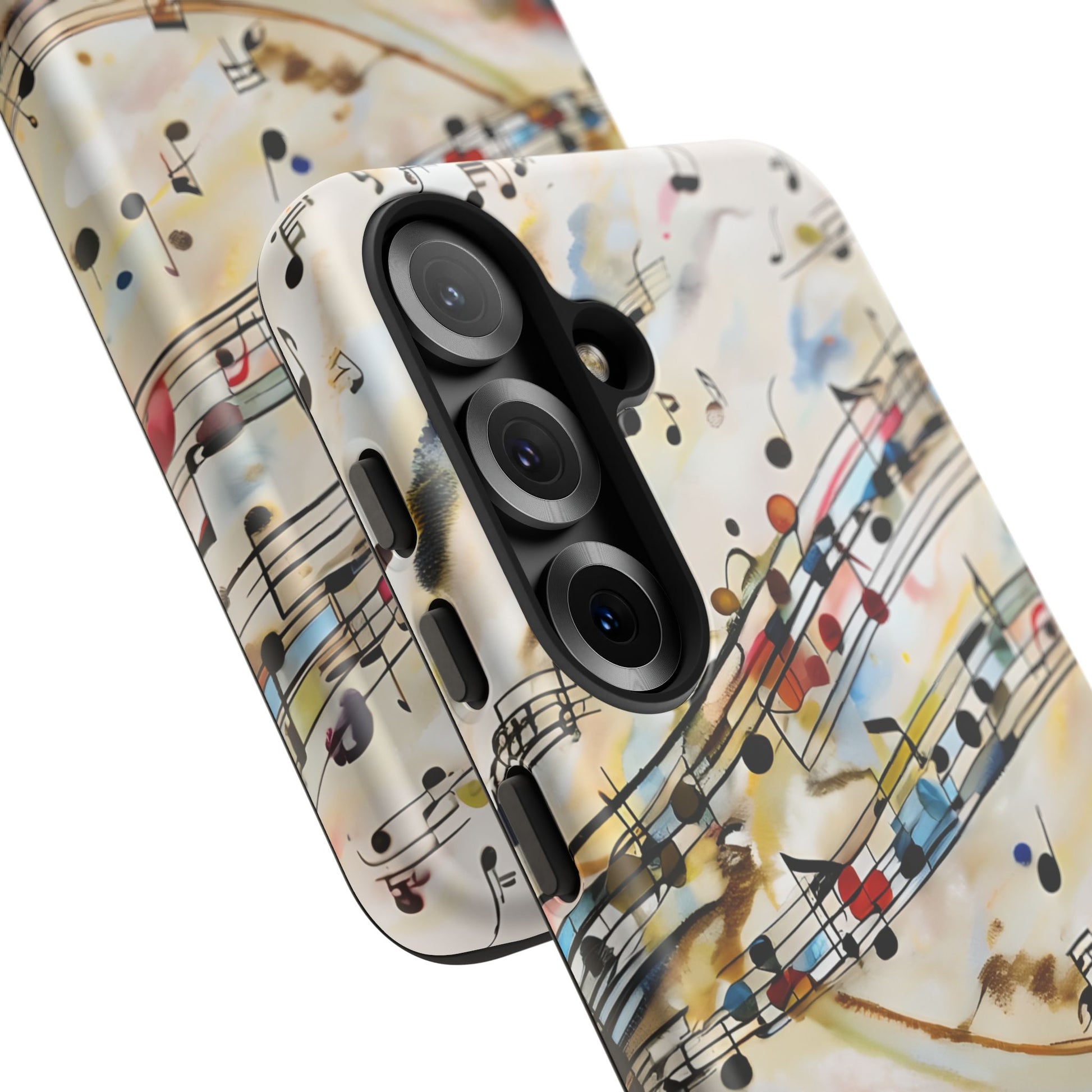 Melodic Flow Abstract Music Notes Tough Case for Samsung Galaxy S25- Premium Shockproof Designer Phone Cover