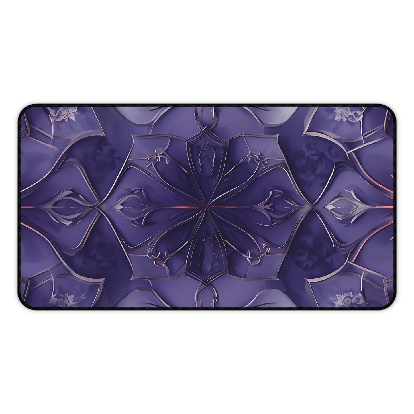 Violet Nebula Desk Mat - Premium Office Desk Pad, 3 Sizes Available, Artistic Workspace Protection