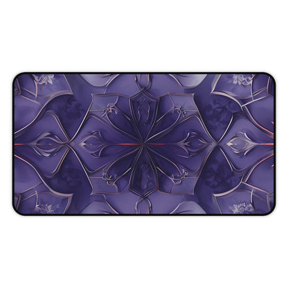 Violet Nebula Desk Mat - Premium Office Desk Pad, 3 Sizes Available, Artistic Workspace Protection