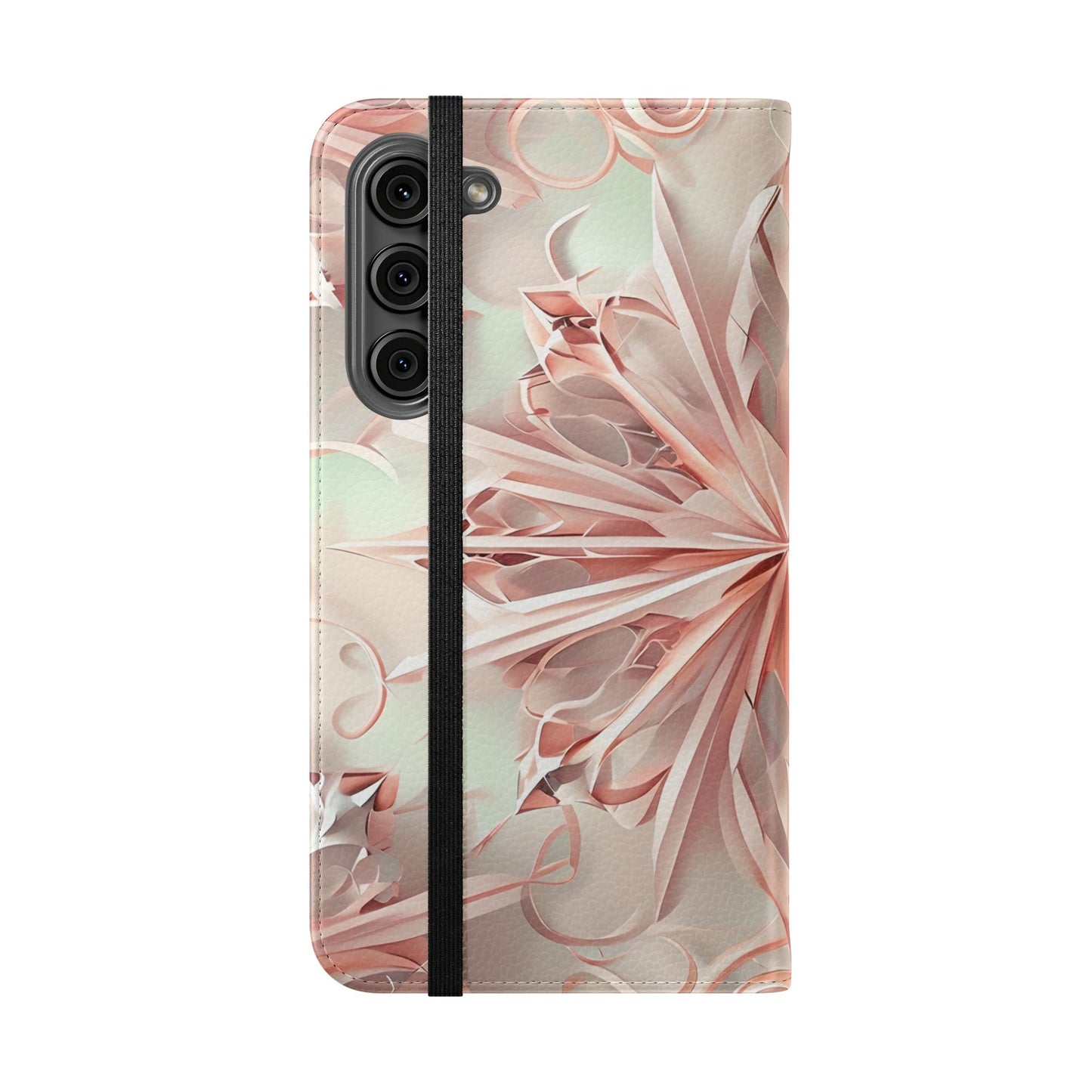 Blush Frost - Abstract Wallet Phone Case for Samsung Galaxy