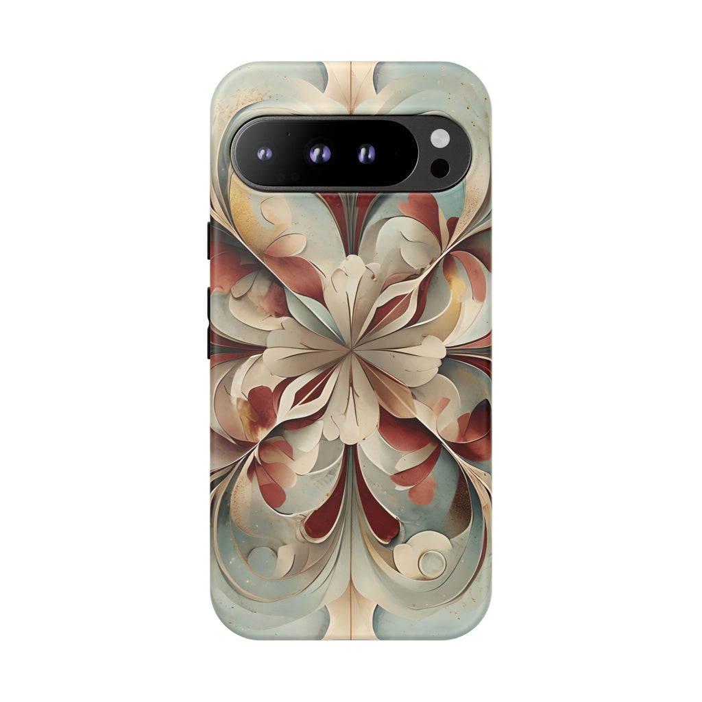 Vintage Baroque Blossom - Ornate Floral Art Google Pixel 9 Pro XL Tough Phone Case - Elegant Baroque-Inspired Design