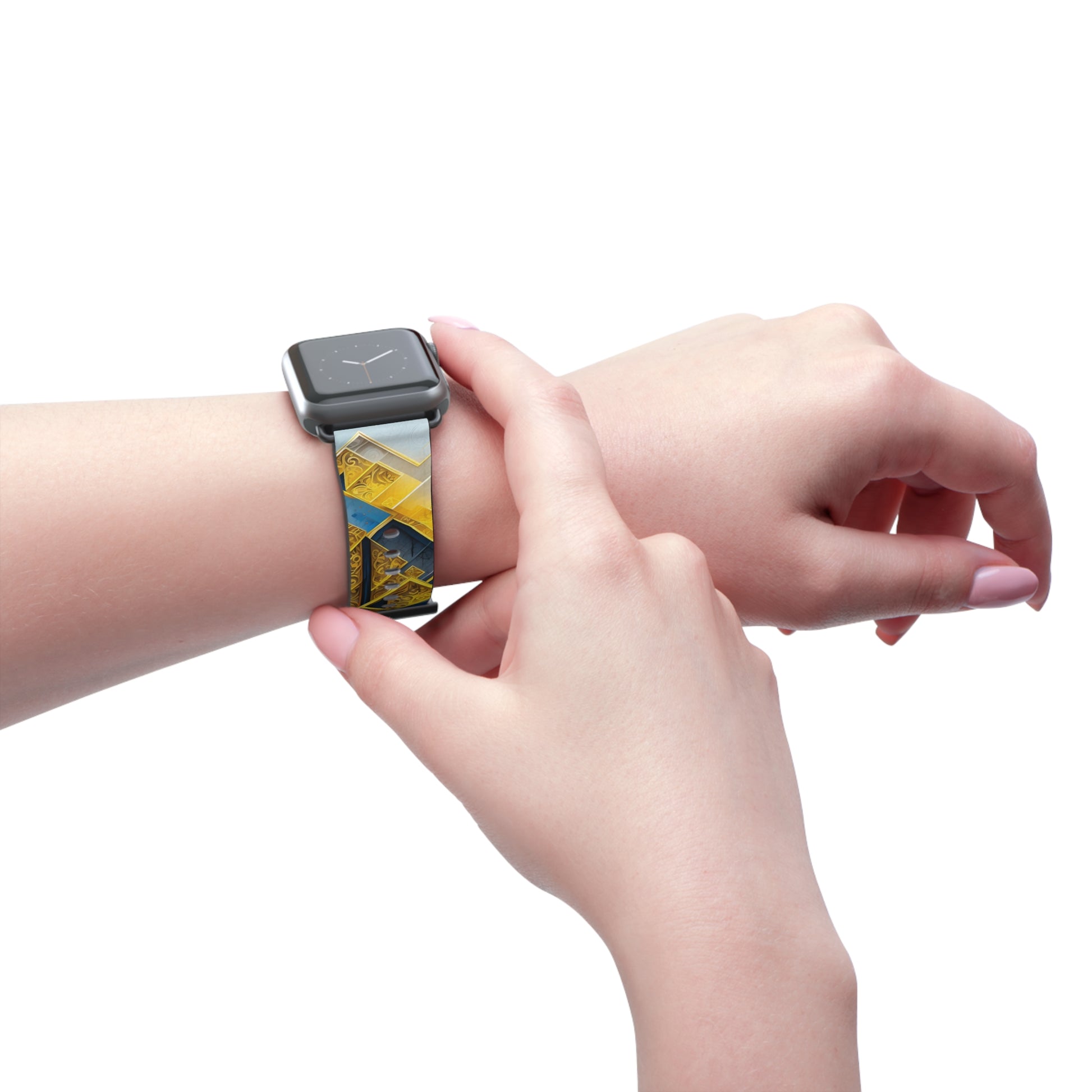 Golden Ascent Apple Watch Band Strap - Ethereal design