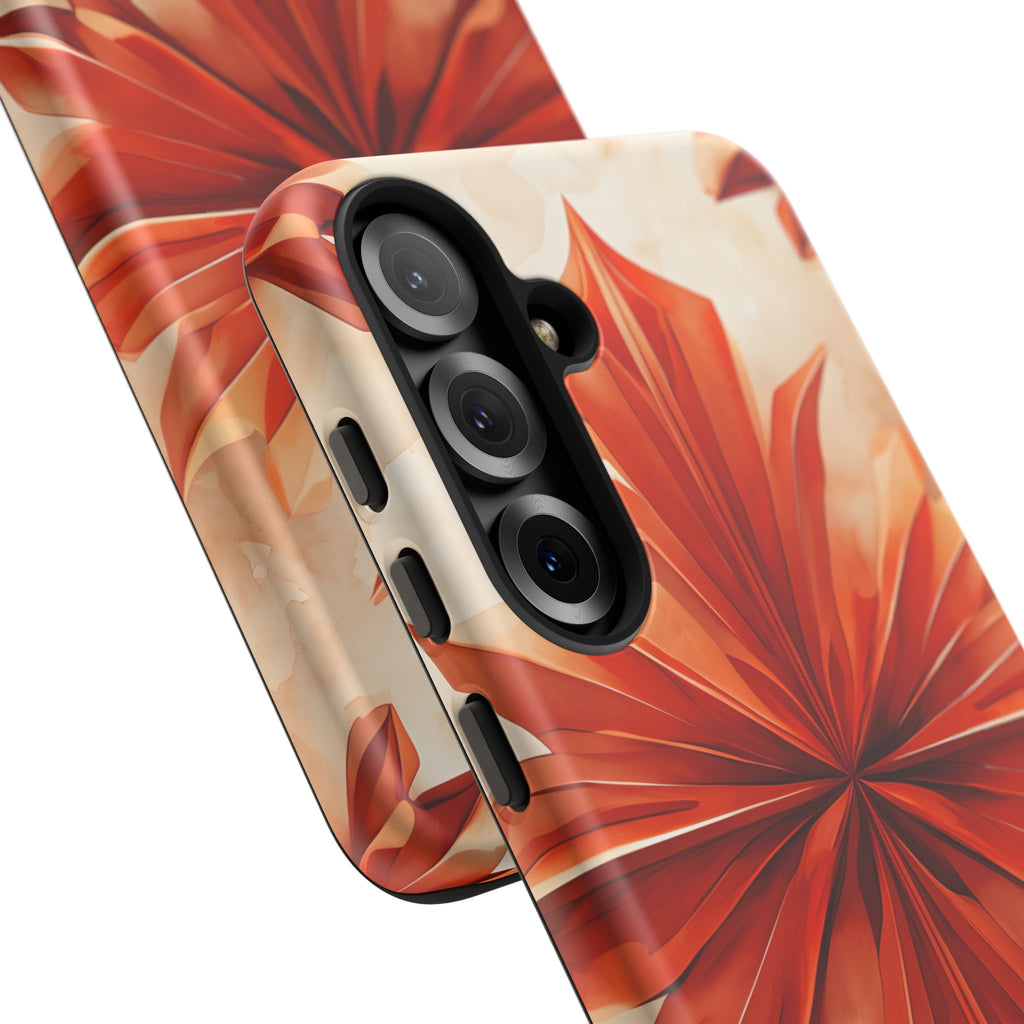 Sunset Fleur Samsung Galaxy S25 Plus - Kaleidoscope Collection of MagSafe Compatible - Vibrant Sunset Flower Design
