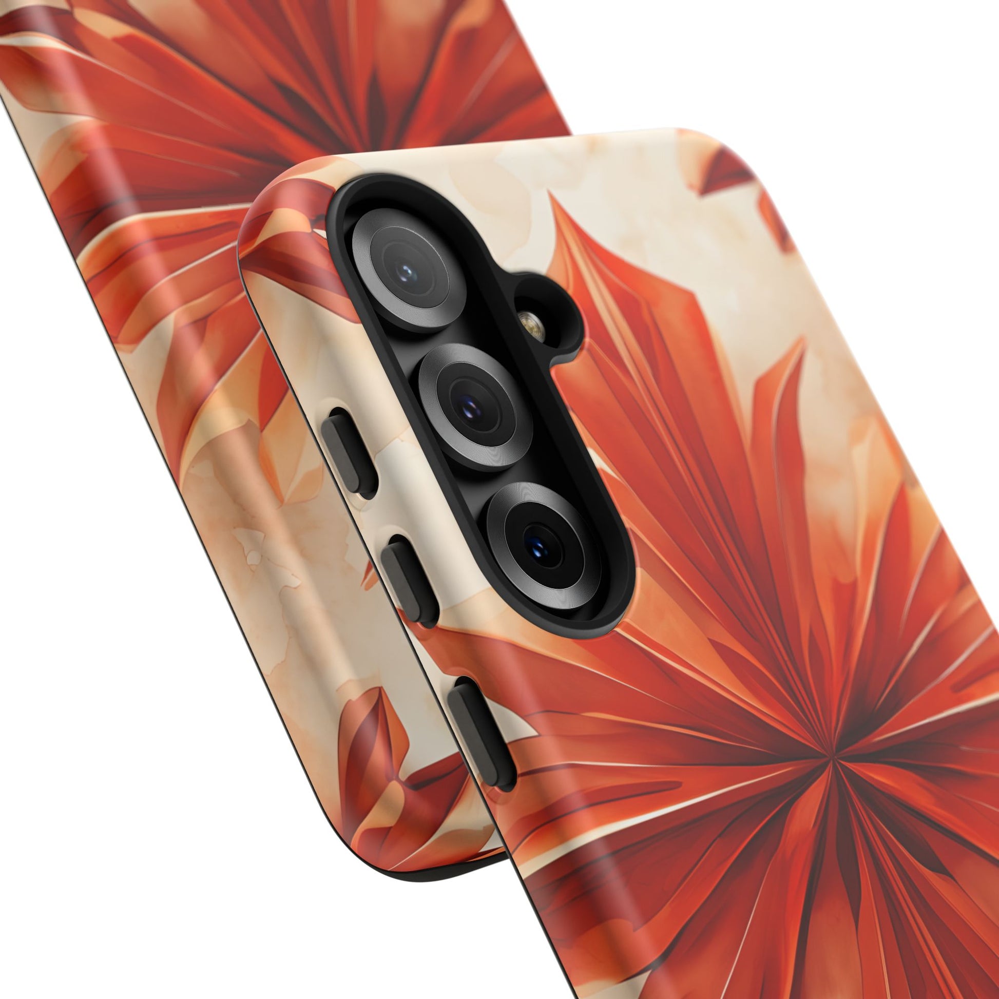 Sunset Fleur Samsung Galaxy S25 Plus - Kaleidoscope Collection of MagSafe Compatible - Vibrant Sunset Flower Design