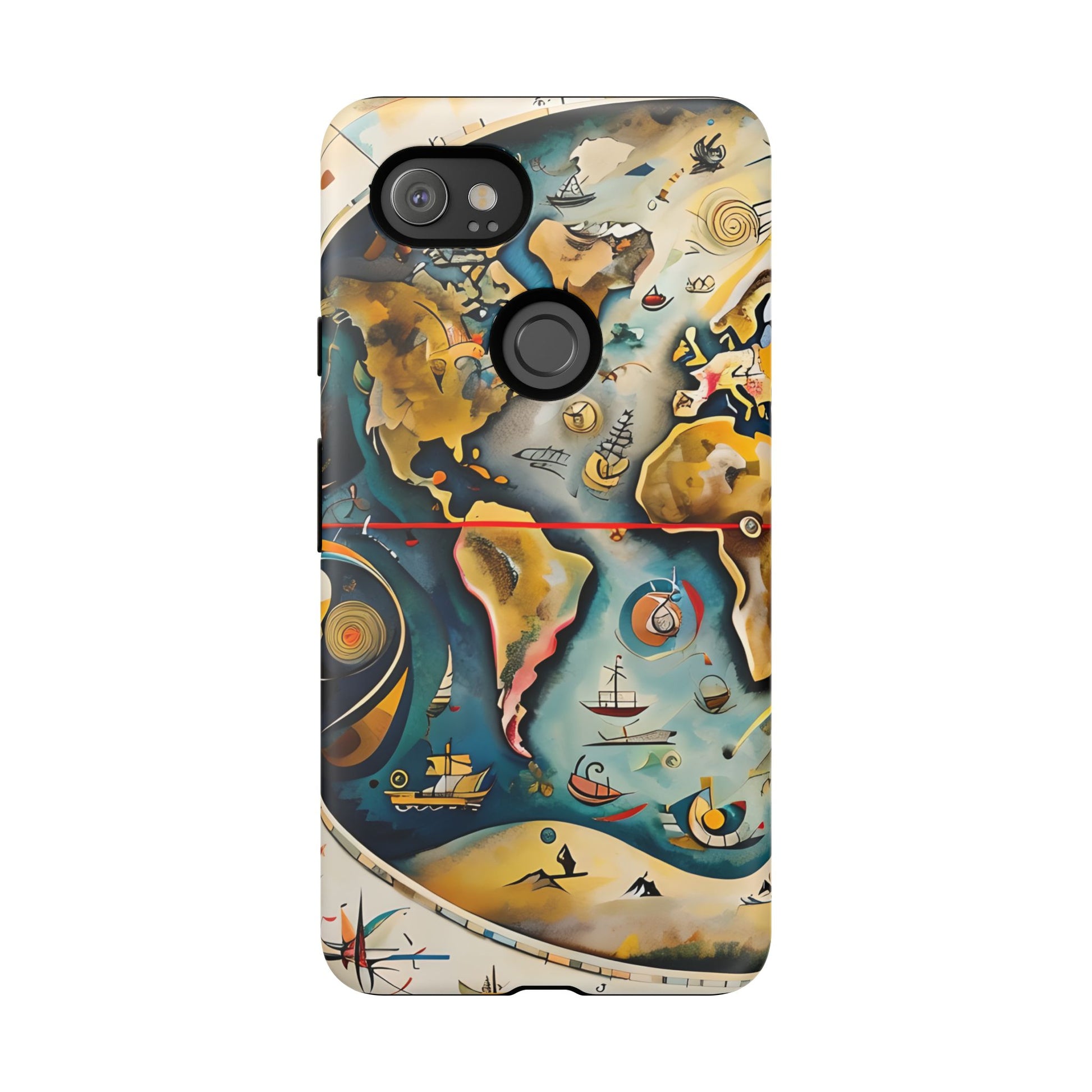 Celestial Map Google Pixel 2XL Tough Case - Antique Star Chart Phone Cover