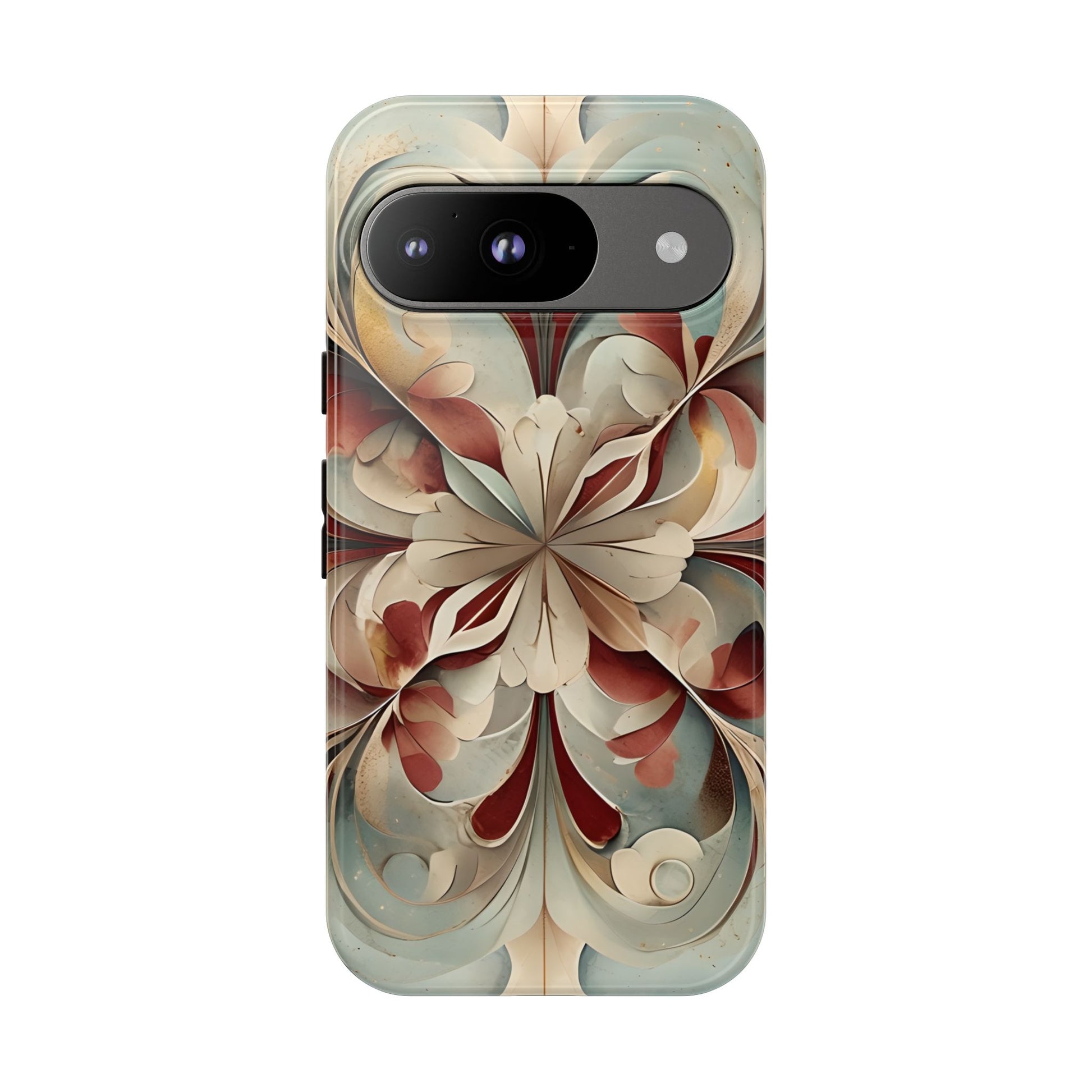 Vintage Baroque Blossom - Ornate Floral Art Google Pixel 9 Tough Phone Case - Elegant Baroque-Inspired Design