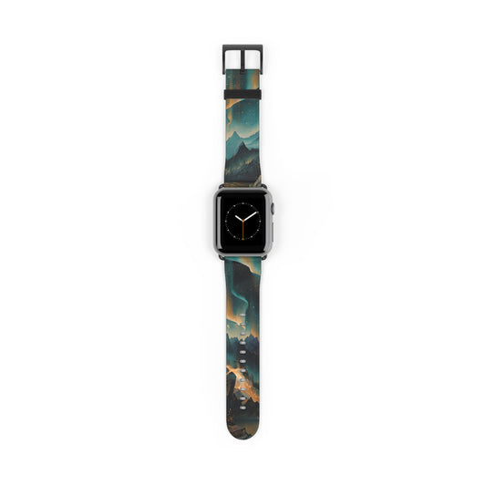 Aurora Dreamscape Apple Watch Band - Artistic Northern Lights Strap