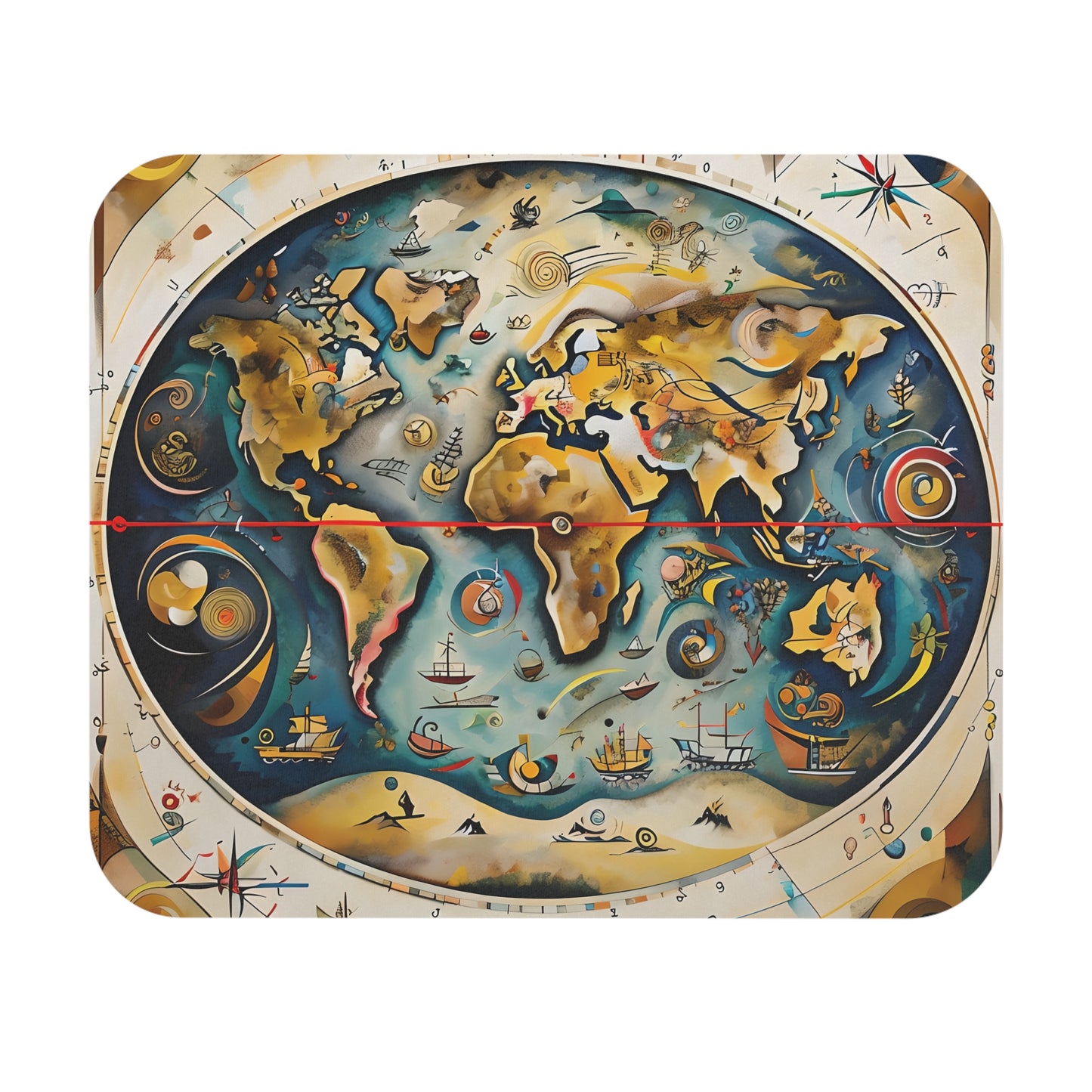 Celestial Map mouse pad featuring detailed celestial star chart artwork