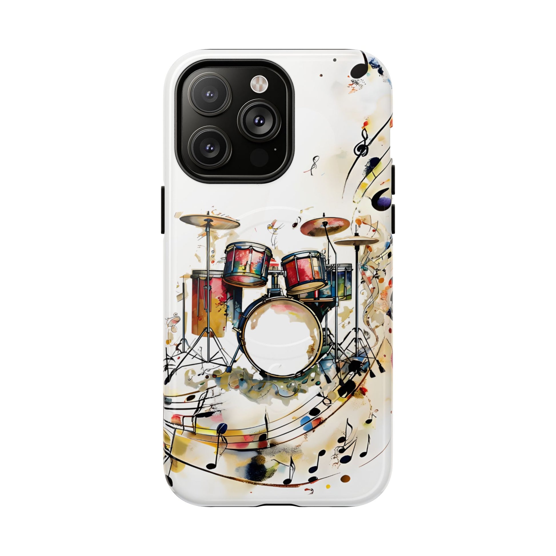 Beatline Abstract Drums & Music Notes iPhone 14 Pro Max MagSafe Case