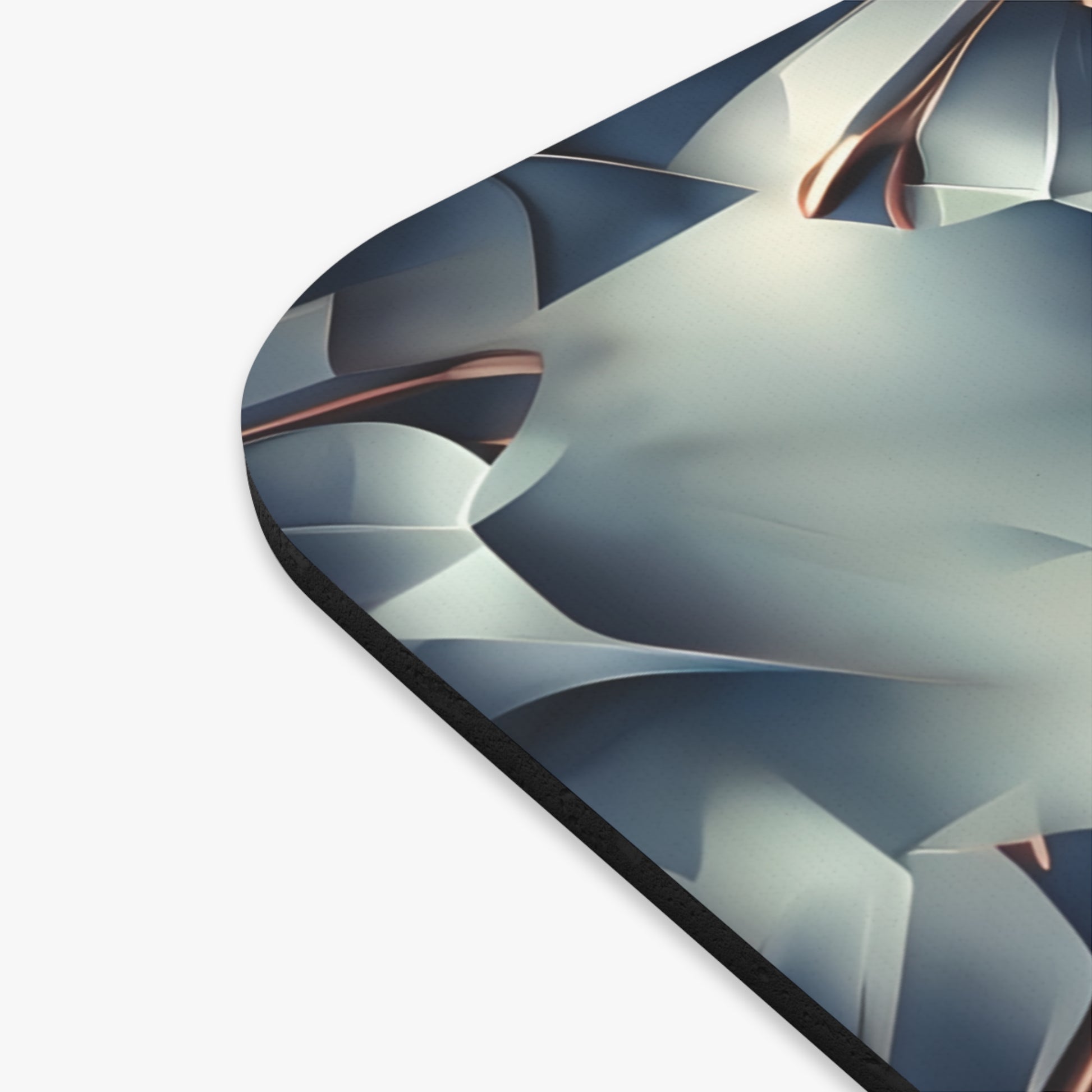 Close-up of Obsidian Kaleidoscope mouse pad showing printed kaleidoscope pattern detail