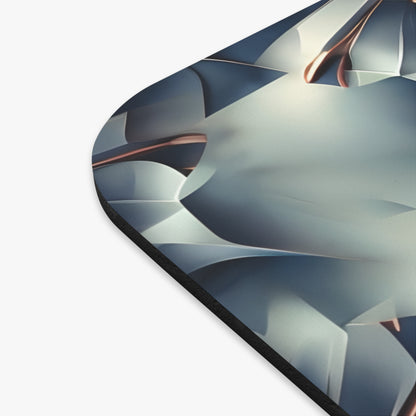 Close-up of Obsidian Kaleidoscope mouse pad showing printed kaleidoscope pattern detail