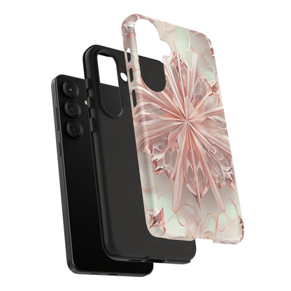 Blush Frost from our Kaleidoscope Collection - Samsung Galaxy tough case - Soft Pink Geometric Floral Design