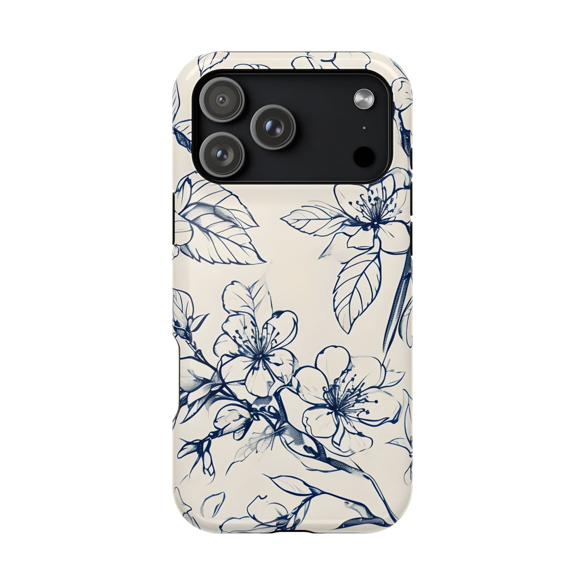 Blossom Sketch iPhone MagSafe Case