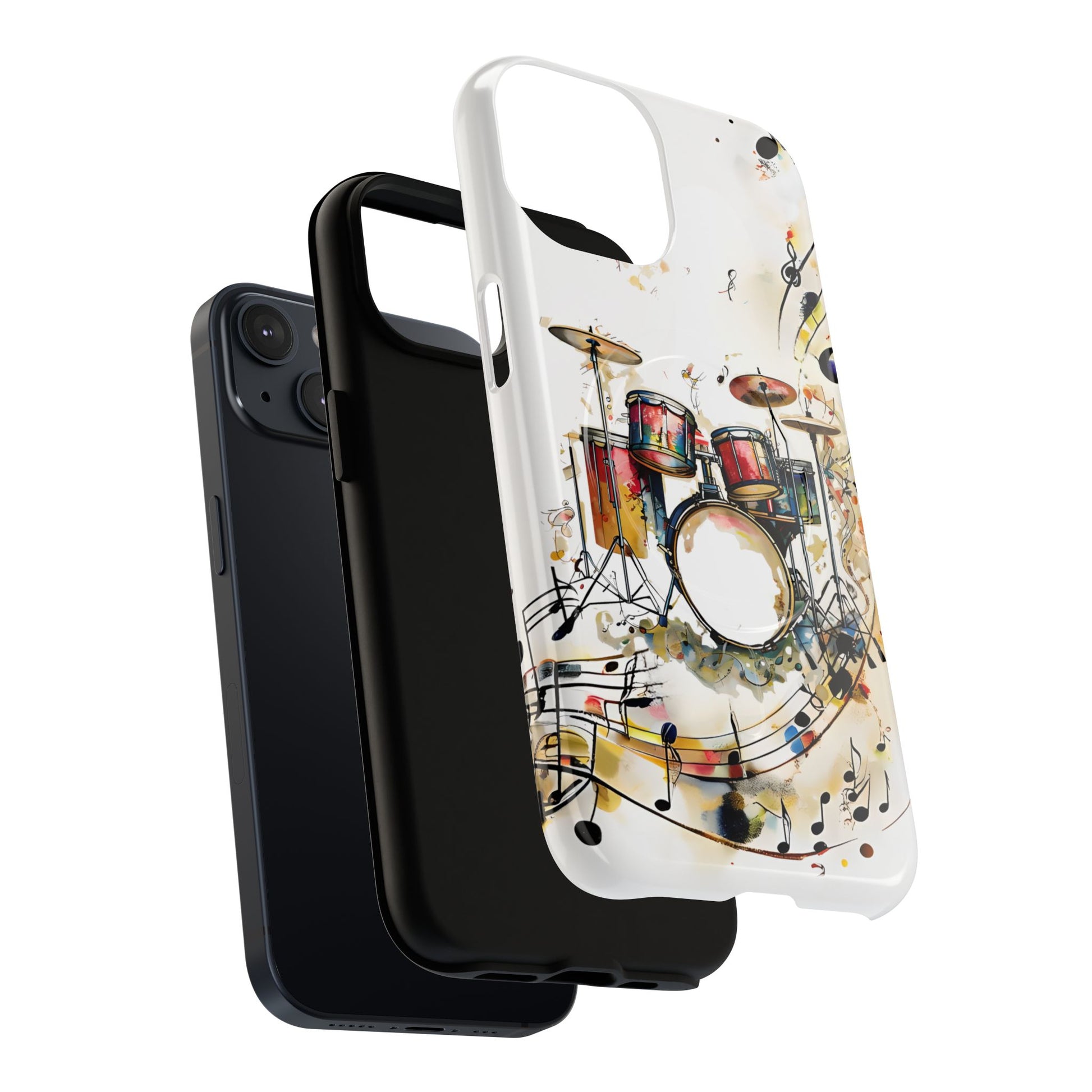 Beatline Abstract Drums & Music Notes iPhone 14 MagSafe Case