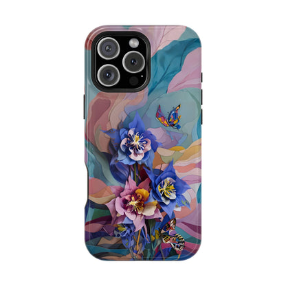 Blue Columbine Carnivale iPhone MagSafe Case