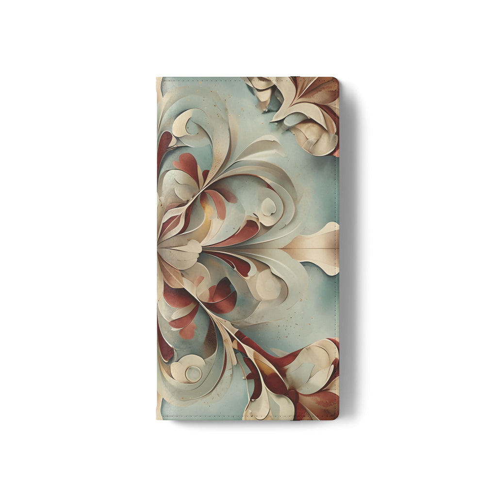 Vintage Baroque Blossom Wallet Phone Case - Elegant Floral Flip Cover for Samsung Galaxy S22 Ultra