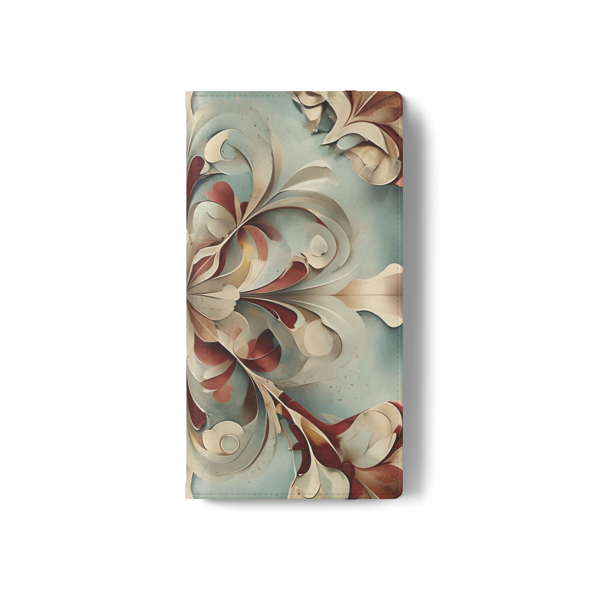Vintage Baroque Blossom Wallet Phone Case - Elegant Floral Flip Cover for Samsung Galaxy S22 Ultra