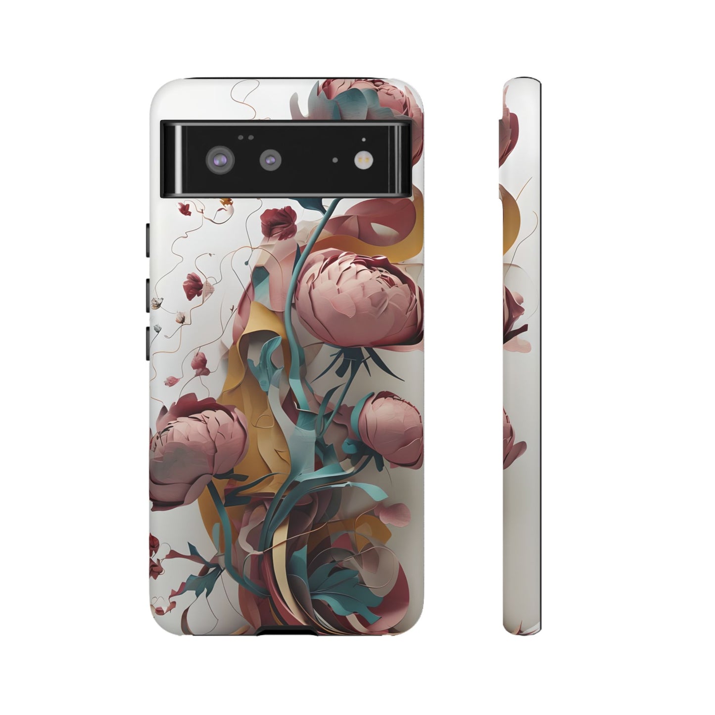 Blushing Peony Veil Google Pixel Tough Case