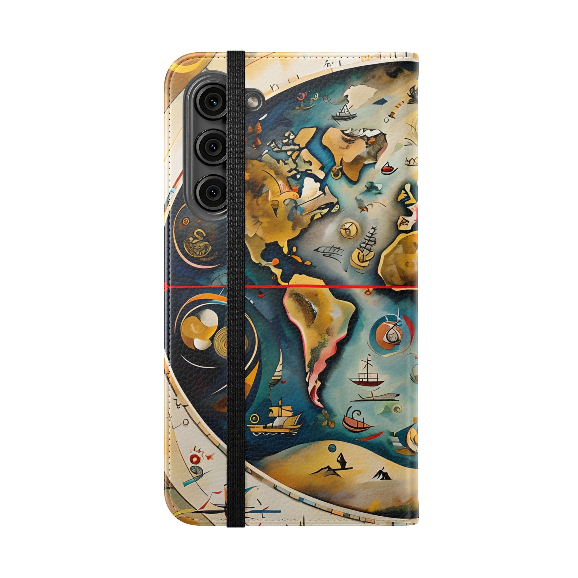 Celestial Map - Vintage-Inspired Phone Wallet Case for Samsung Galaxy S23 Plus