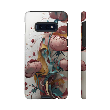 Blushing Peony Veil Samsung Galaxy Tough Case