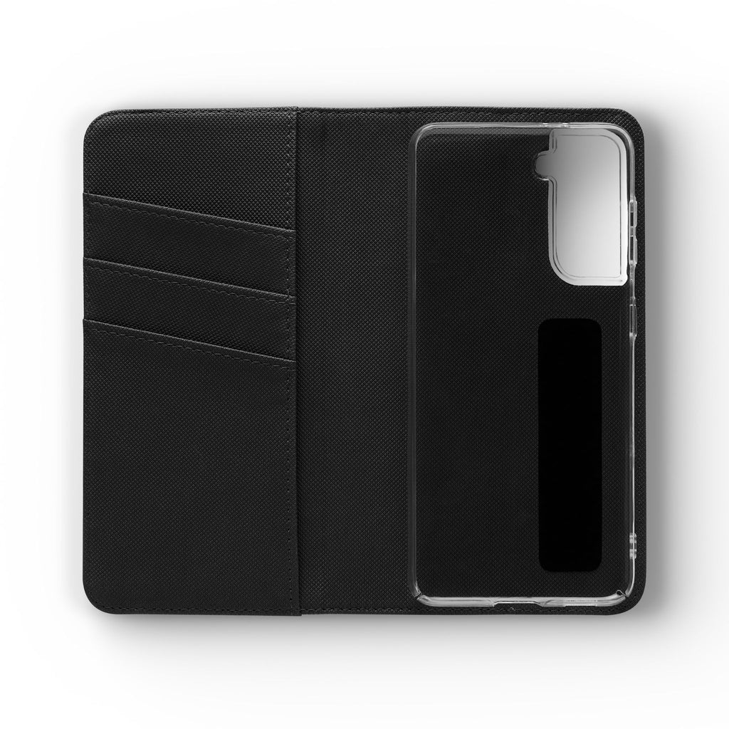 Midnight Mosaic - Abstract Floral Flip Phone Case for Samsung Galaxy S21