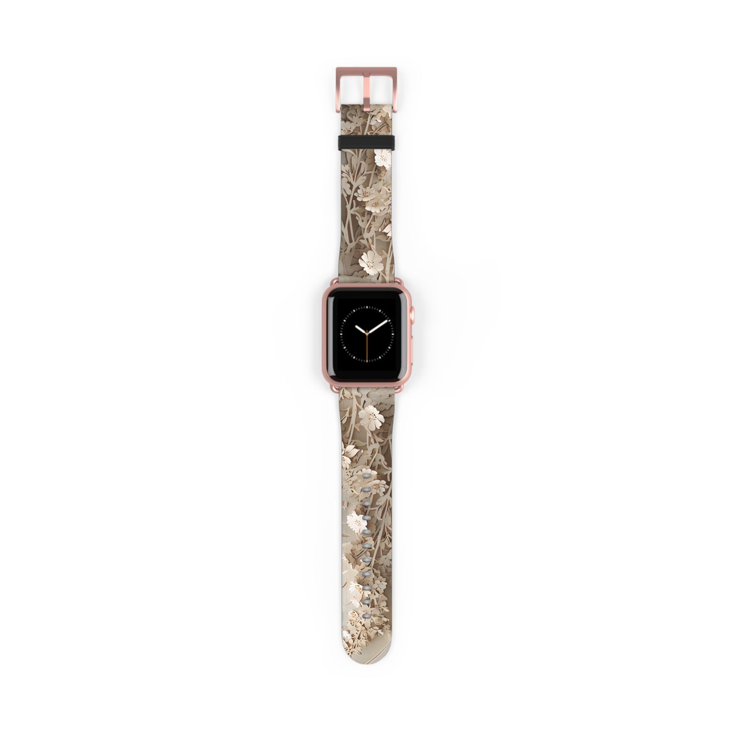 Moonlit Garden Apple Watch Band - Premium Custom Strap for Series 1-9, SE & Ultra - Artistic Vegan Leather