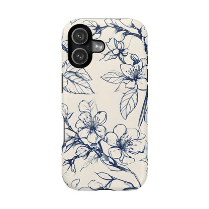 Blossom Sketch iPhone MagSafe Case