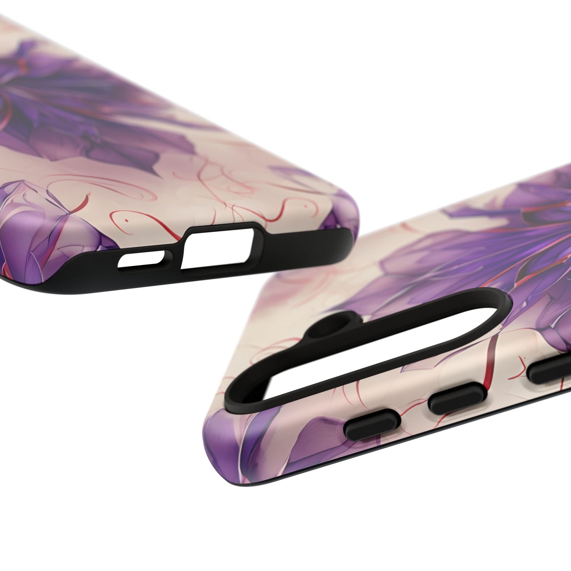 Violet Reverie - Kaleidoscope Collection Artistic Floral Burst - Samsung Galaxy S24 Tough Phone Case - Bold Purple Symmetrical Design