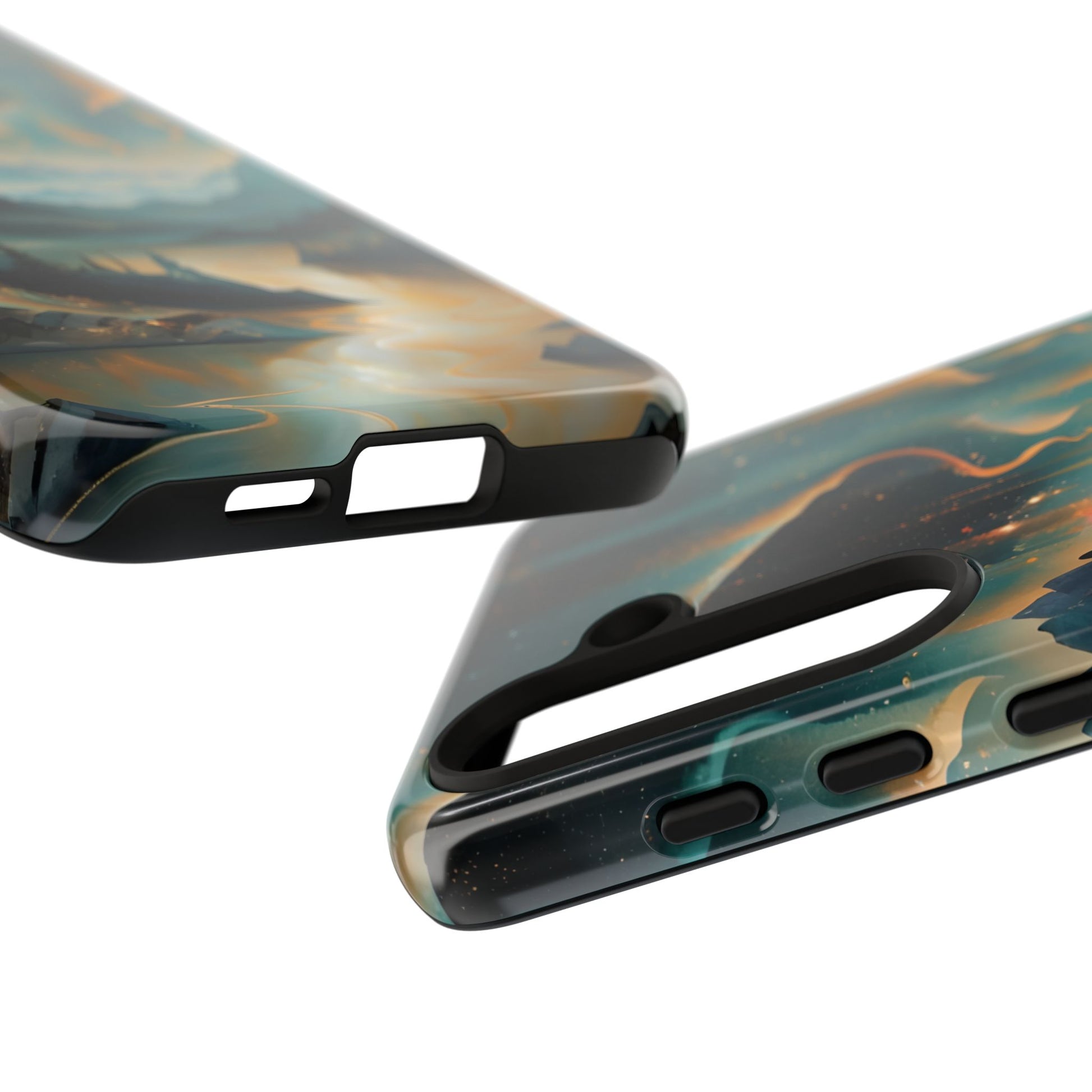 Aurora Dreamscape Samsung Galaxy S24 Tough Case - Artistic Northern Lights Cover - Premium Abstract Design