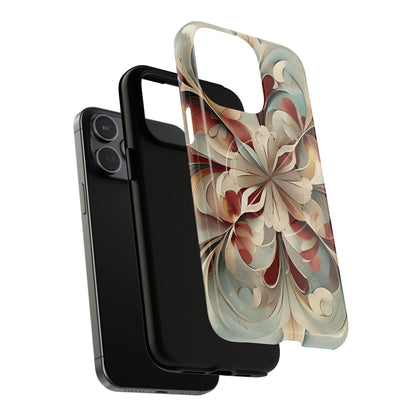 Vintage Baroque Blossom - Ornate Floral Art iPhone MagSafe Phone Case - Elegant Baroque-Inspired Design