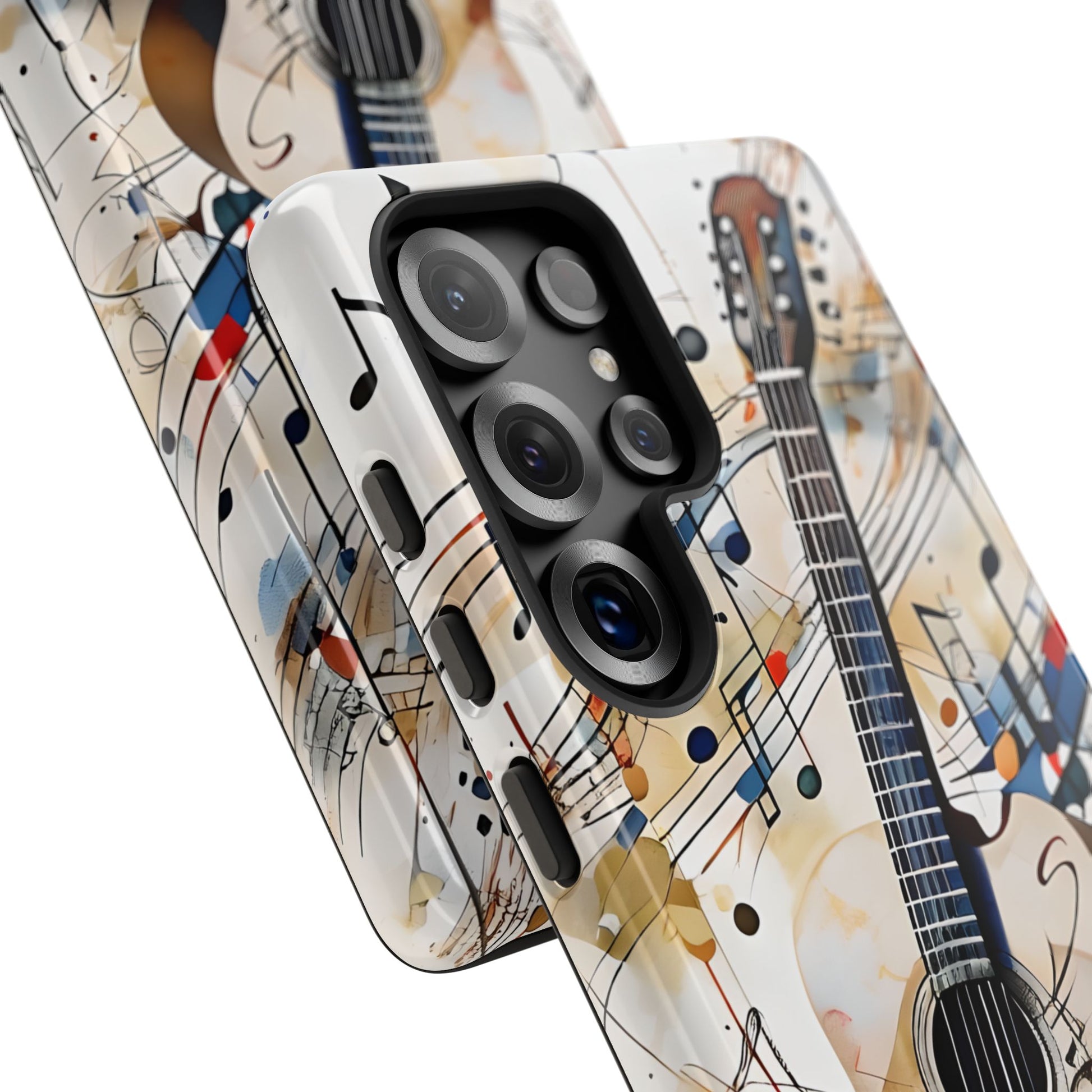 Strum and Flow Acoustic Guitar Art Tough Case for Samsung Galaxy S25 Ultra - Shockproof Phone Cover