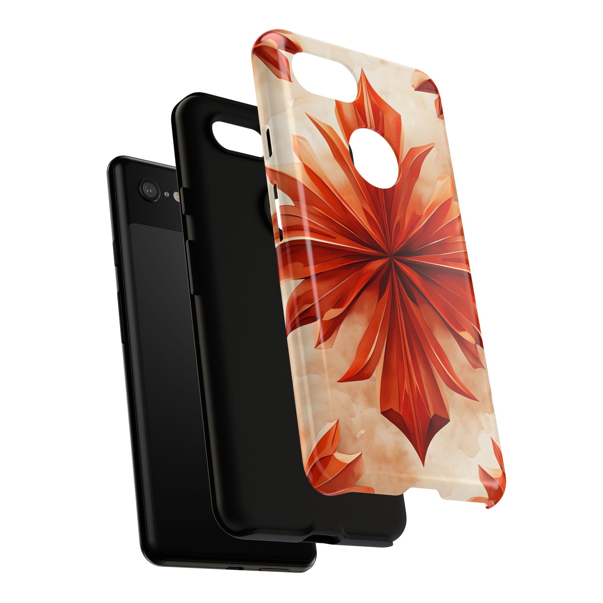Sunset Fleur Google Pixel 3XL - Kaleidoscope Collection of MagSafe Compatible - Vibrant Sunset Flower Design