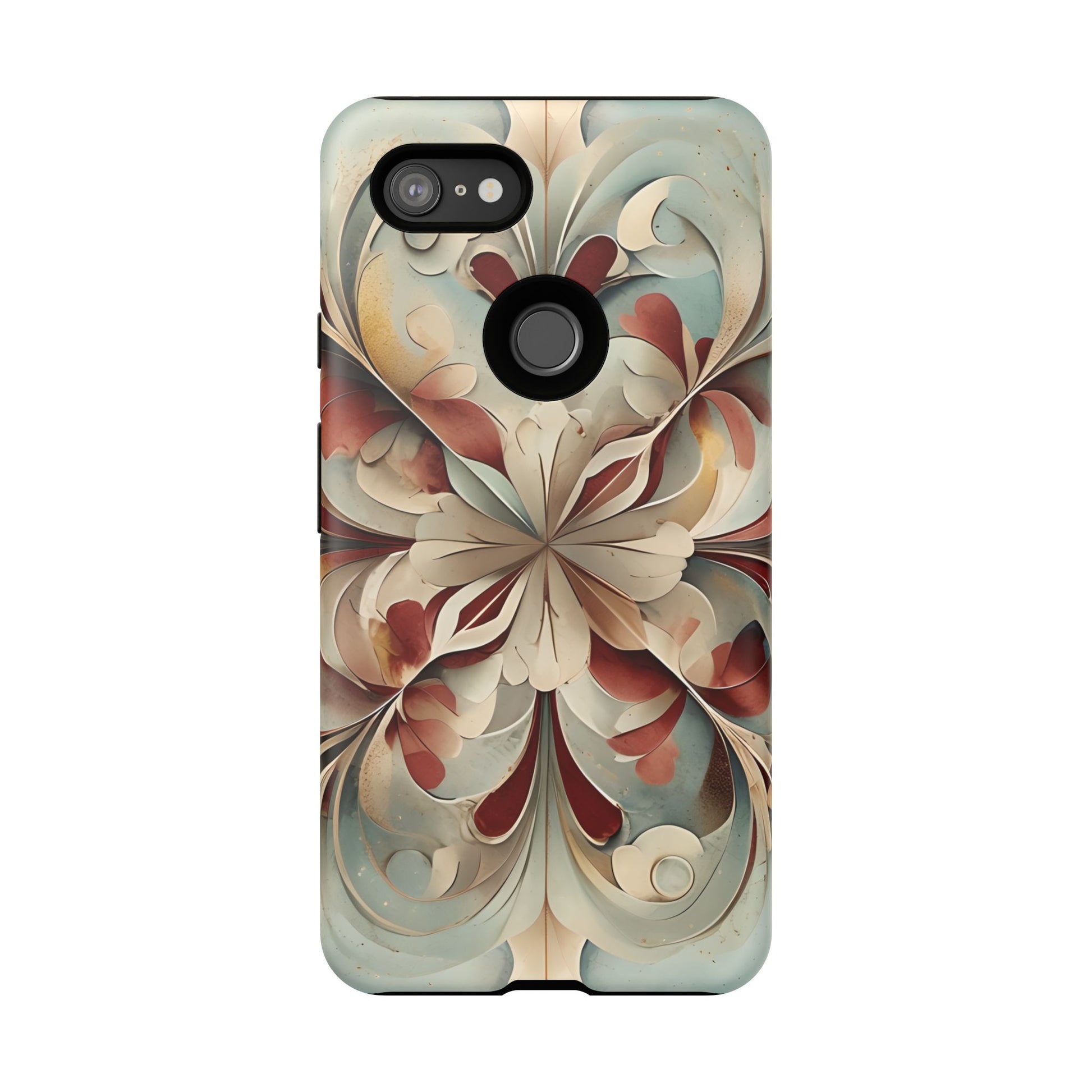 Vintage Baroque Blossom - Ornate Floral Art Google Pixel 3XL Tough Phone Case - Elegant Baroque-Inspired Design