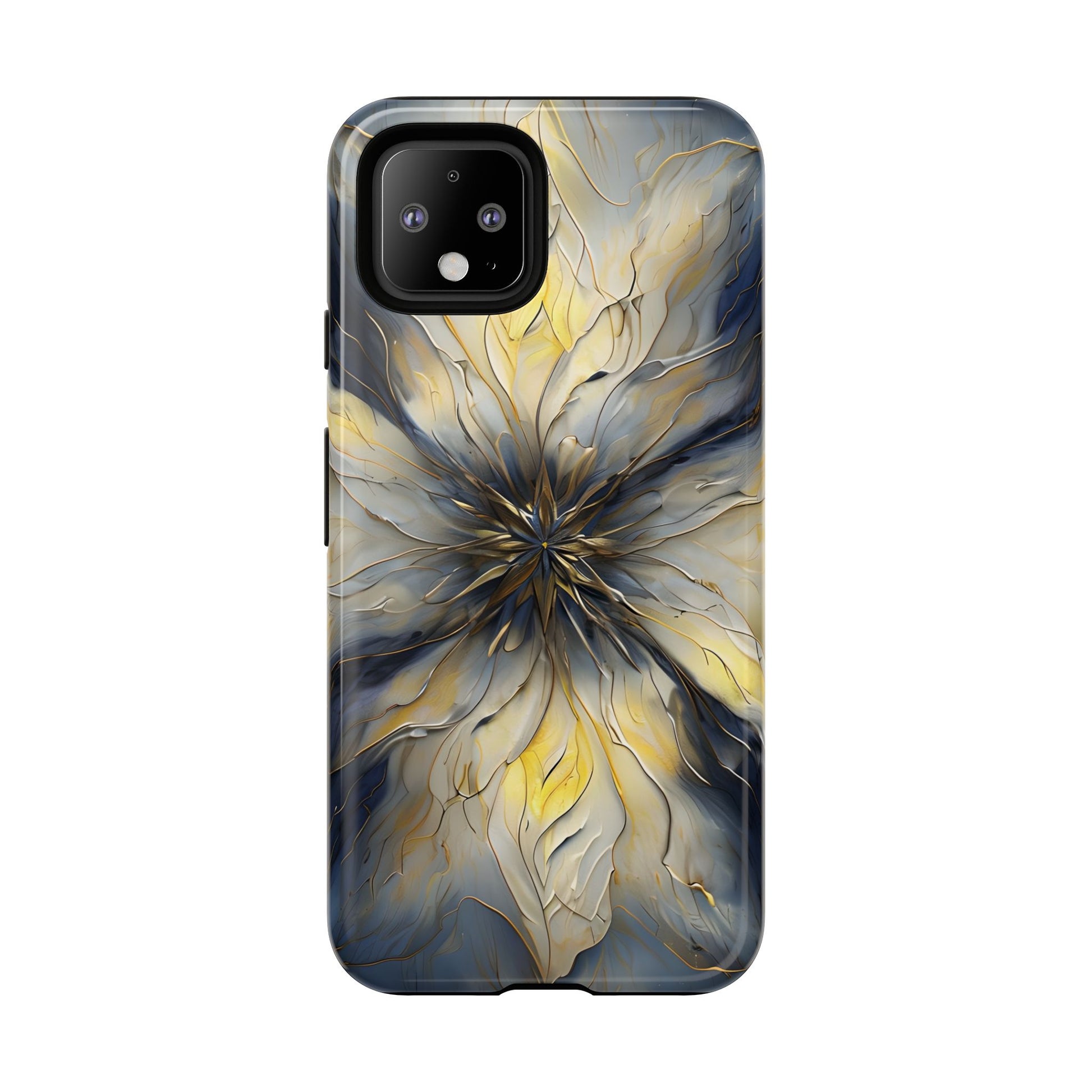 Luminous Petal Tough Case for Google Pixel 4 - Premium Artistic Shockproof Cover, Elegant Protective Phone Case