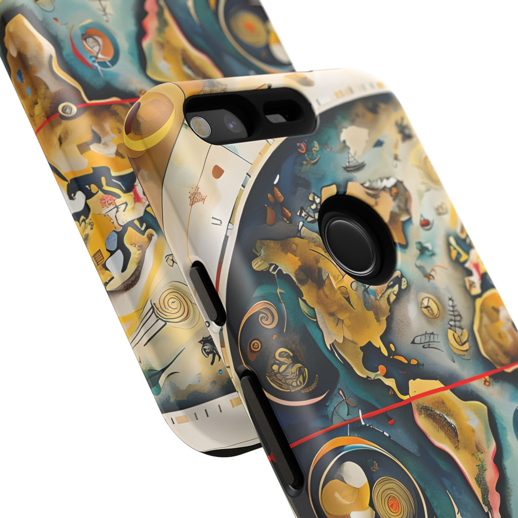 Celestial Map Google Pixel Tough Case - Antique Star Chart Phone Cover