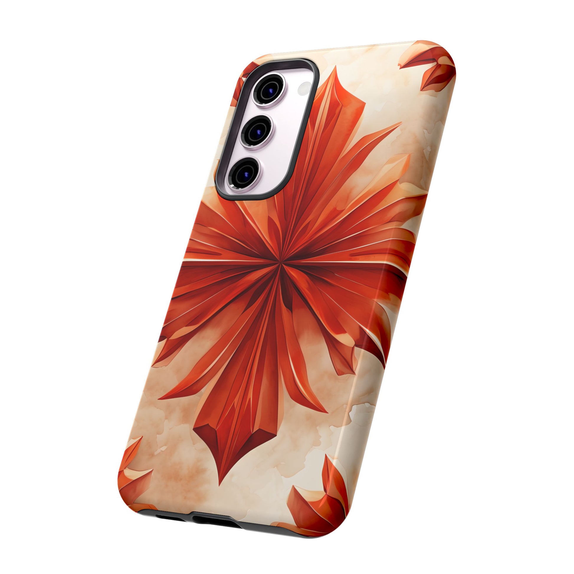 Sunset Fleur Samsung Galaxy S23 Plus - Kaleidoscope Collection of MagSafe Compatible - Vibrant Sunset Flower Design
