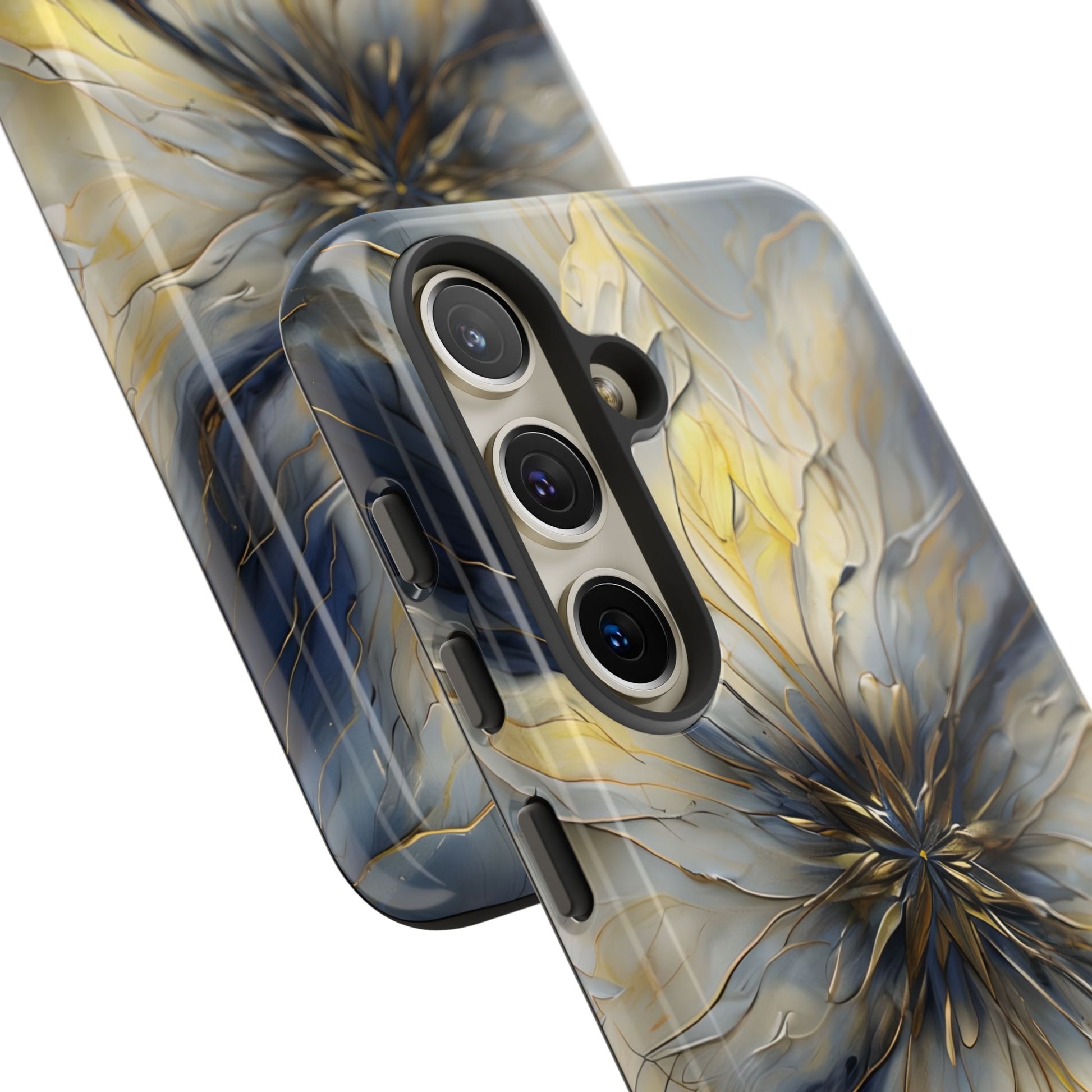 Luminous Petal Tough Case for Samsung Galaxy S24 - Premium Shockproof Designer Phone Cover