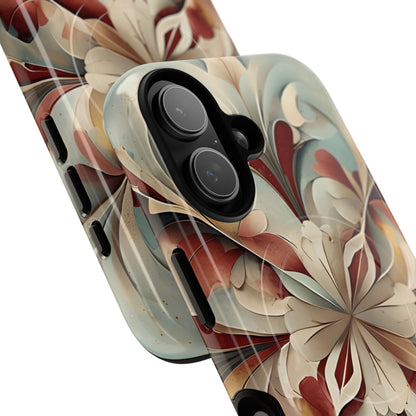Vintage Baroque Blossom - Ornate Floral Art iPhone MagSafe Phone Case - Elegant Baroque-Inspired Design