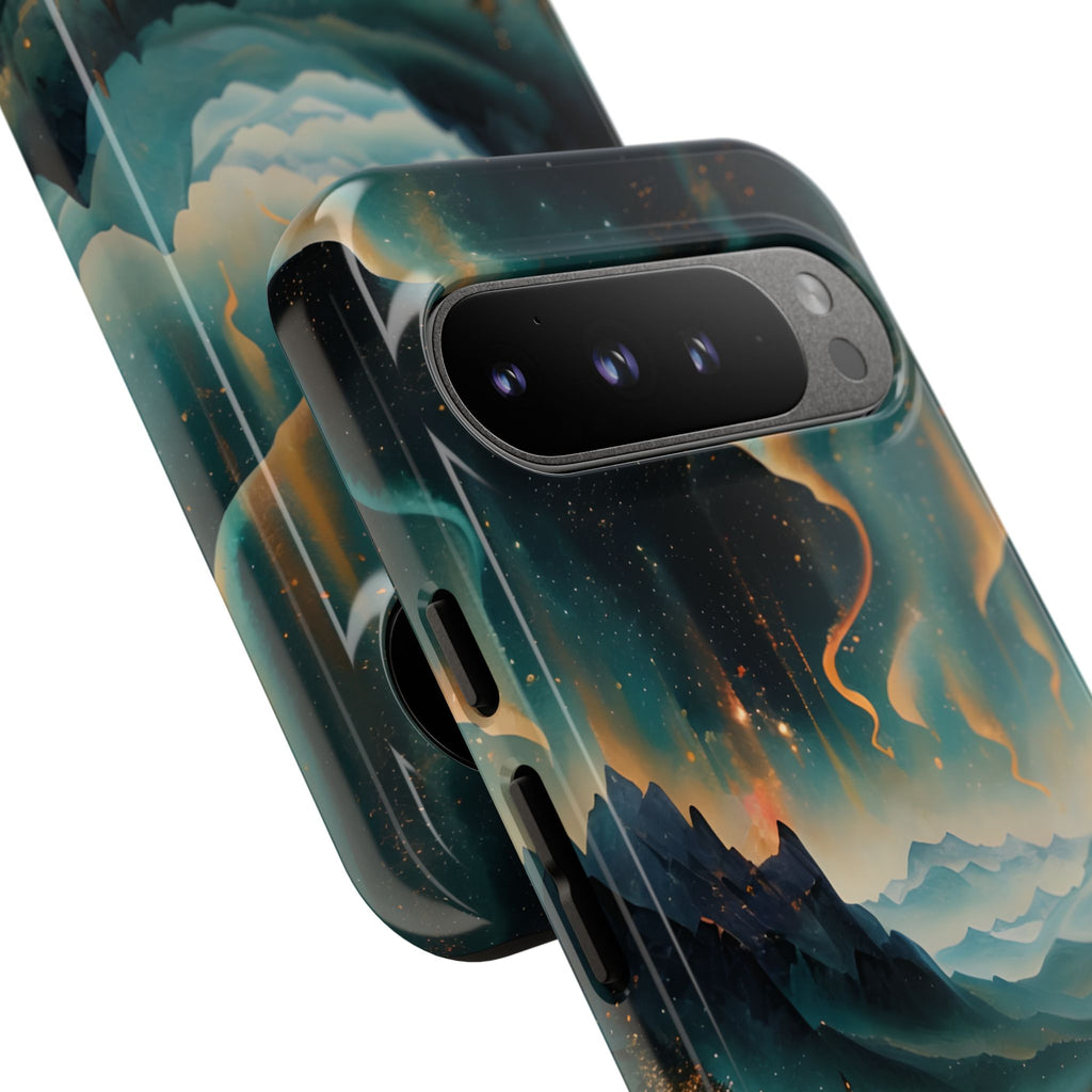 Aurora Dreamscape Tough Case for Google Pixel 9 Pro XL - Northern Lights Artistic Shockproof Cover, Elegant Protective Phone Case