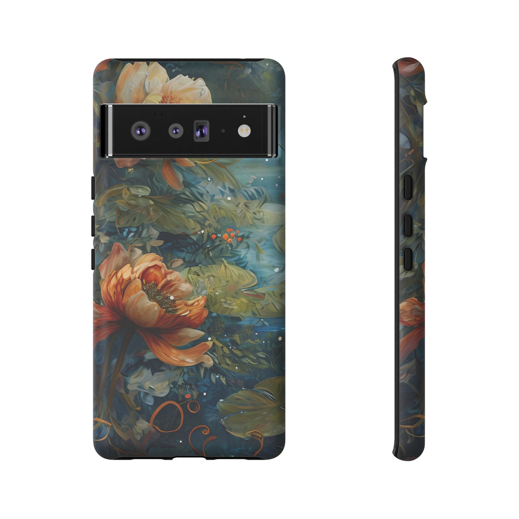 Waterlily Nocturne Tough Case for Google Pixel 6 Pro - Premium Artistic Shockproof Cover, Elegant Protective Phone Case
