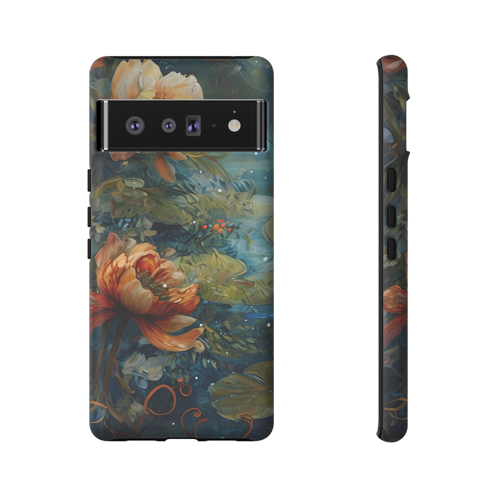 Waterlily Nocturne Tough Case for Google Pixel 6 Pro - Premium Artistic Shockproof Cover, Elegant Protective Phone Case