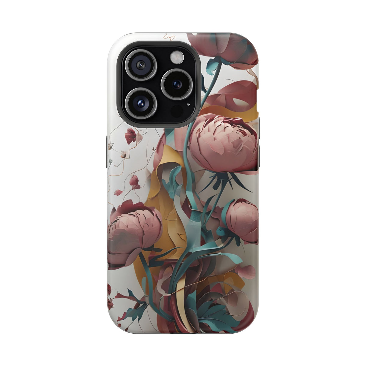 Blushing Peony Veil iPhone MagSafe Case