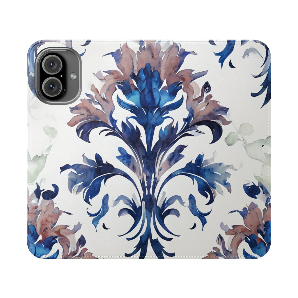 Delft Reverie - Abstract Wallet Phone Case for iPhone 16 Plus