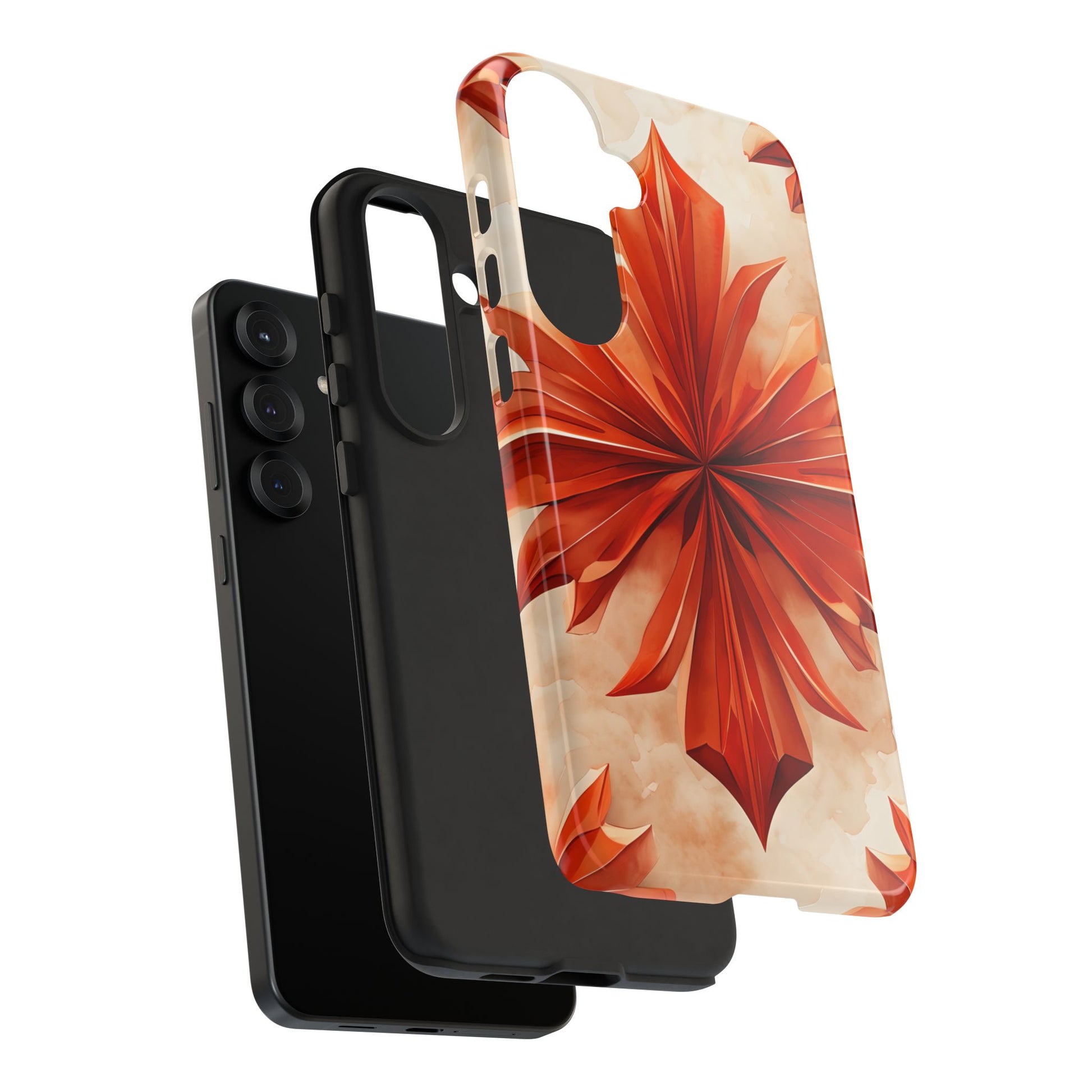 Sunset Fleur Samsung Galaxy S25 Plus - Kaleidoscope Collection of MagSafe Compatible - Vibrant Sunset Flower Design