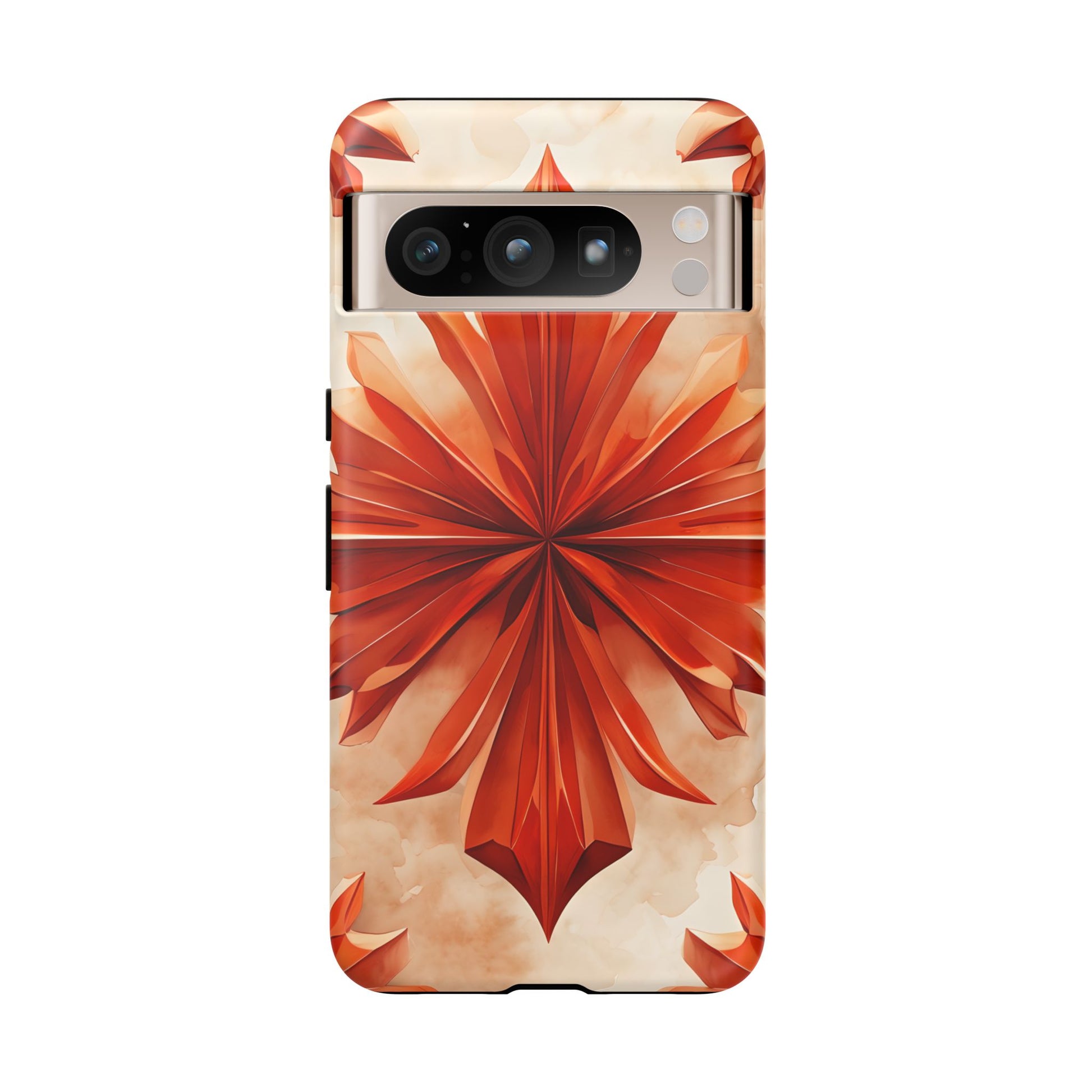 Sunset Fleur Google Pixel 8 Pro - Kaleidoscope Collection of MagSafe Compatible - Vibrant Sunset Flower Design