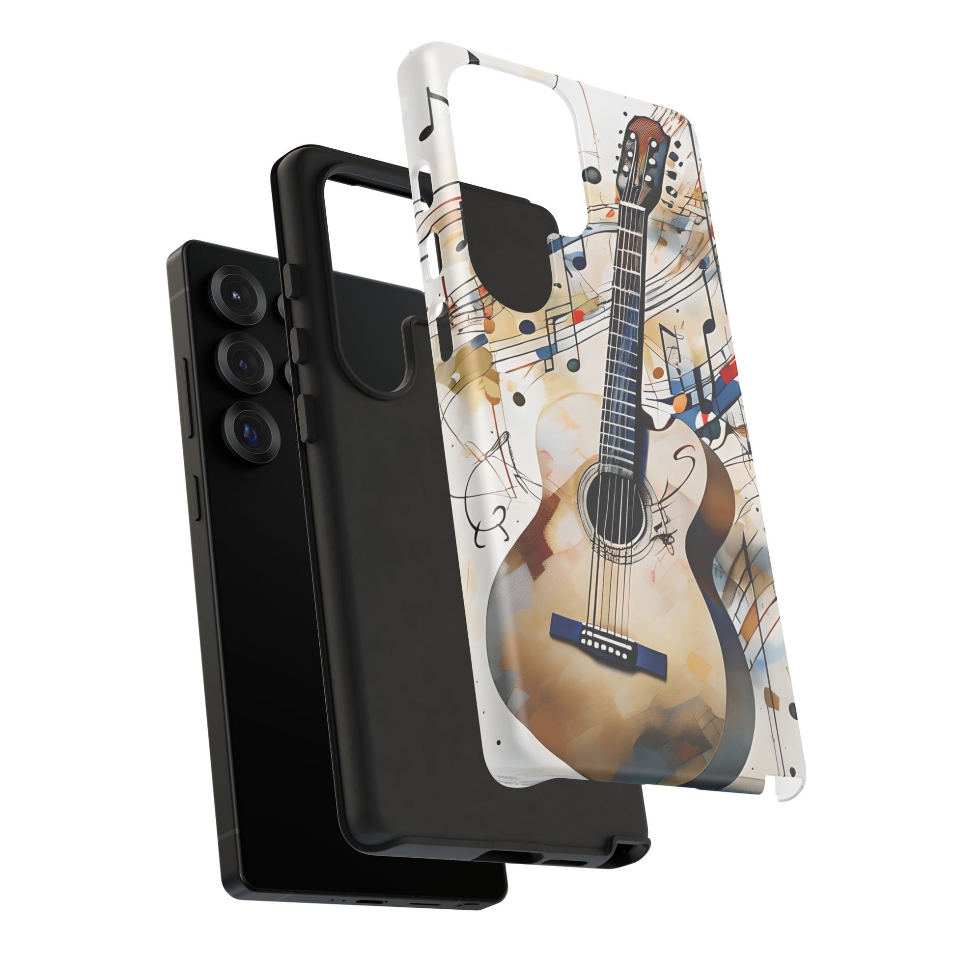 Strum and Flow Acoustic Guitar Art Tough Case for Samsung Galaxy S25 Ultra - Shockproof Phone Cover