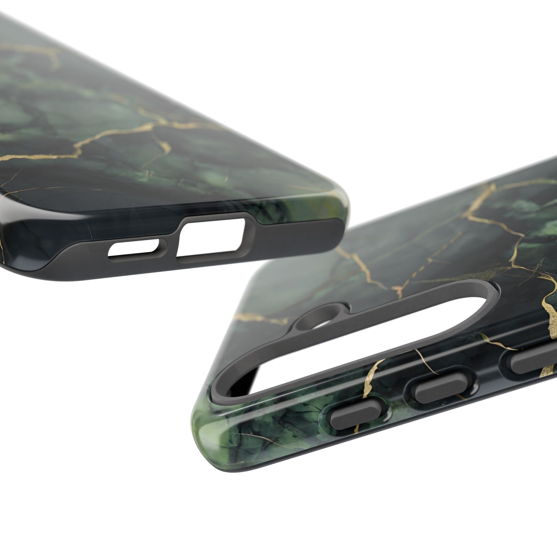 Verdant Vein Tough Case for Samsung Galaxy S25 - Luxury Gold Vein, Nature-Inspired Protective Cover
