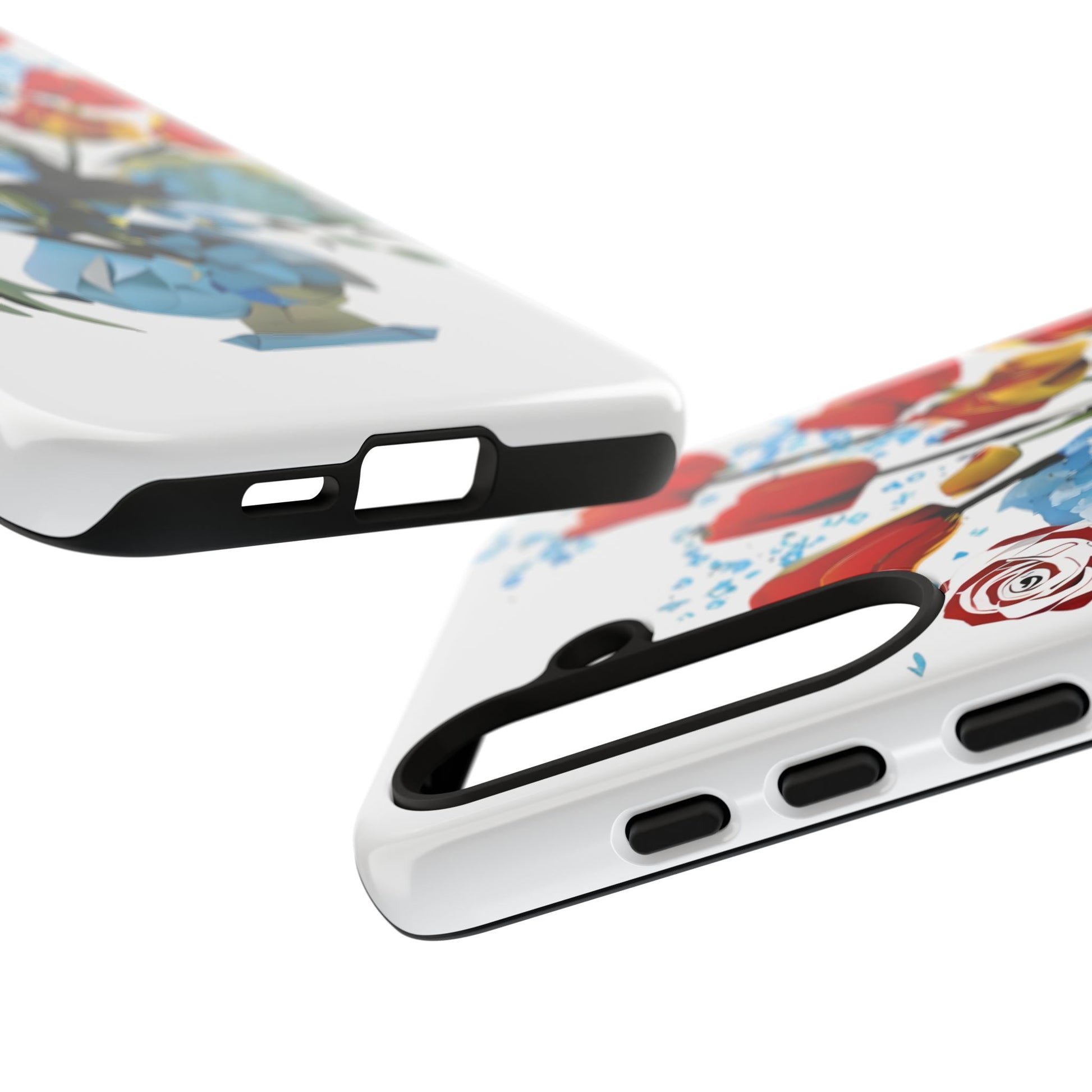 Bouquet Brilliance - Artistic Floral Samsung S24 Plus Phone Case - Vibrant Tulip, Rose & Hydrangea Design